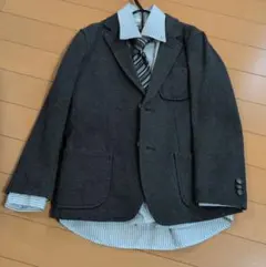 キッズ スーツ・ブレザーセット 120cm グレー