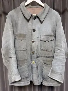 40s ハンティングジャケット コットンピケ モンサンミッシェル ビンテージ