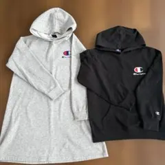 Champion フード付きワンピースとフーディーセット　160