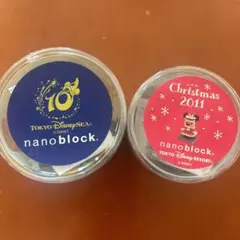 ナノブロック ディズニー 10周年 ドナルド ミニー クリスマス ディズニーシー