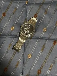 ステンレススチール 腕時計 黒文字盤