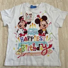 ディズニーランド　ミッキー　ミニー　誕生日Tシャツ　100