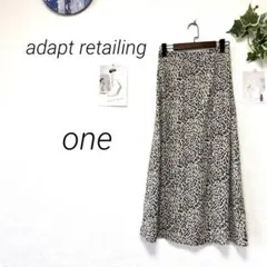 11472 adapt retailing 総柄ロングスカート F ウエストゴム