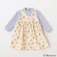 petit main miffy柄ドットドッキングスカート 90cm