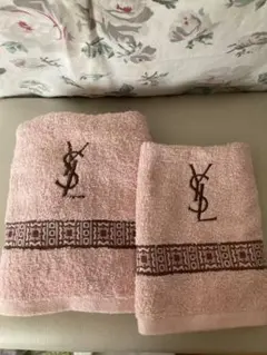 YSL ピンク タオルセット 2枚