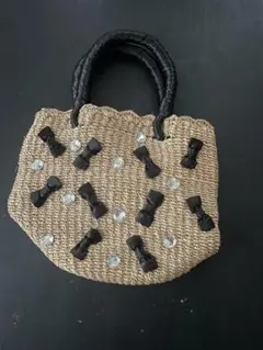 編み込みデザイン ハンドバッグ