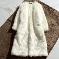 ノーカラー ファーコート