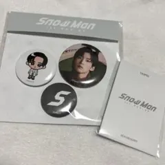 SnowMan台北POPUP 目黒蓮フォトカ 缶バッジセット
