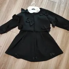 LOWRYS FARM リボンカーディガン付ワンピ　卒入園に