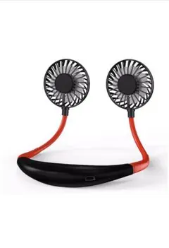 首掛け扇風機 携帯扇風機 大容量2600Mah usb充電式 3段階風量調節