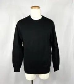 ユニクロUNIQLO スーピマコットンクルーネックセーター Size.XL BK