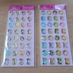 Disney プリンセス ストーンシール 2シートセット