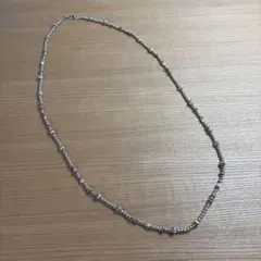 イアパピヨネ シルバー ビーズデザイン ネックレス 約45cm