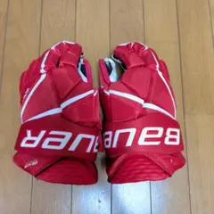アイスホッケーグローブ Bauer Vapor FLYLITE 赤.サイズ14 - メルカリ