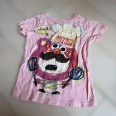 jamming キッズ Tシャツ ピンク クッキング柄のサムネイル