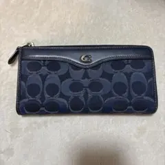 コーチ COACH メンズ レディース長財布 シグネチャー ストライプ デニム コーチ COACH メンズ レディース長財布 シグネチャー ストライプ