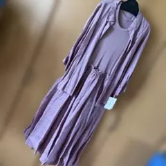 新品、タグ付きミラオーウェンのワンピースと六部袖シャツのセット