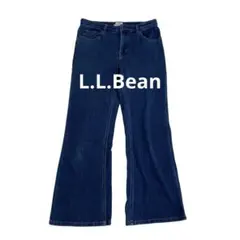 L.L.Bean ブーツカットデニムパンツ 濃紺 美品15（レディースXL相当）のサムネイル