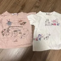 アンパンマン Tシャツ 2枚セット 90 女の子　ドキンちゃん　コキンちゃん