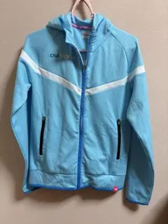 DIADORA パーカー ライトブルー Lサイズ