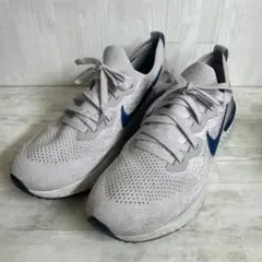 NIKE Epic ReactFlyknitスニーカーブルー×グレー26.5cmのサムネイル