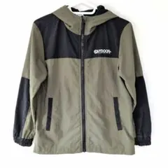 OUTDOOR ナイロンジャンパー カーキ×ブラック 140cmのサムネイル