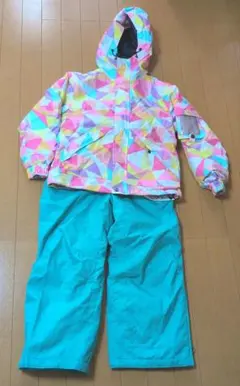 スキーウェア 上下セット キッズ 120cm カラフル