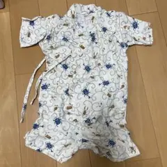 白色 昆虫柄 甚平 95cm