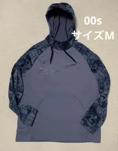 NIKE ビックロゴ　くすみブルー　プルオーバー　パーカー　厚手裏起毛　サイズM