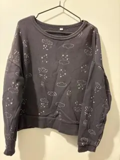 雲と雨のプリント トレーナー 130