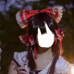 東方project 博麗霊夢 ウィッグ ロング 茶色