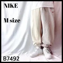 レアデザイン NIKE ナイキ 4カラー切替 テーパード スウェットパンツ M