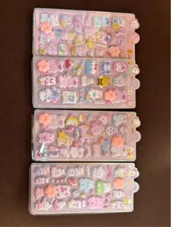 肉球シール ぷっくりシール 4枚セット ランダム デコ 韓国風 ステッカー 3D