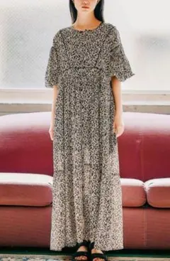 ニコアンド MODE NORM CORE 2wayマキシプリントワンピース