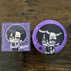 カラフルピーチ もふ 缶バッジ ステッカー 刺繍缶バッジ