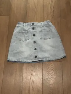 repipi armario デニム　ボタン付きスカート