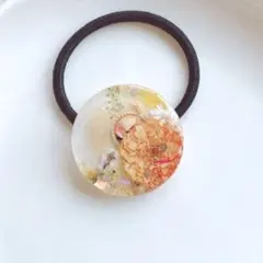 ルビルビ様専用ページ　ポニーフック　大ぶり　オレンジ　テラコッタ　三日月　シェル