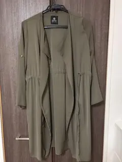 elvence deux カーキ　ロングカーディガンのサムネイル