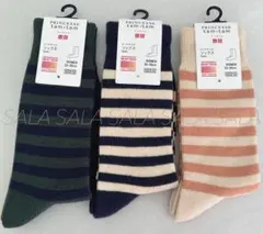 新品未使用タグ付き　ユニクロ　プリンセスタムタム　ヒートテックソックス　３足組