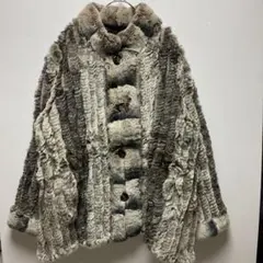 Refined レッキスラビット ファーコート リアルファー 毛皮 レディース