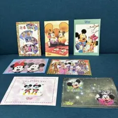 レア物　ディズニー ミッキー ミニー ポストカード 7枚セット