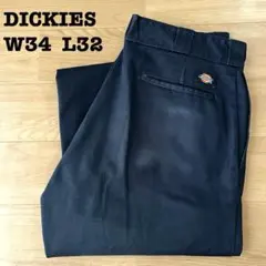 ま*ん様 ディッキーズ 874 ワークパンツ W34 L31相当 ネイビー 紺