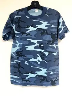 新品 デッドストック 米軍ブルーカモフラージュ柄　Tee　Made in USA
