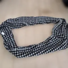 千鳥格子柄 ファースヌード ネックウォーマー