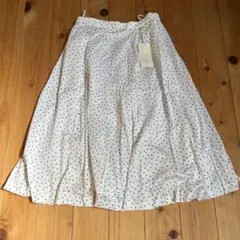 【新品】SURELADY ドット柄スカート Lサイズ　レトロ80'