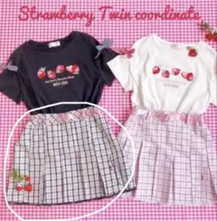 mezzo piano メゾピアノ　チェック柄プリーツスカート120㎝