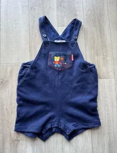 ミキハウス ネイビー ロンパース 90cm