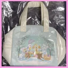 【新品未開封】ダッフィー & フレンズ ランチバッグ ホワイトウィンタータイム