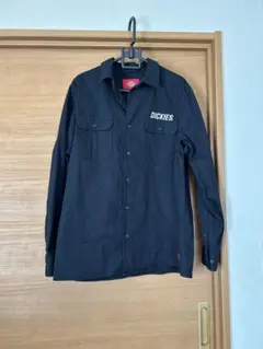 DICKIES ディッキーズブラック 長袖シャツジャケットワークシャツ