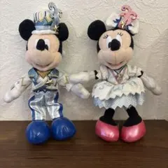 ディズニーシー20周年 ミッキー・ミニー　ぬいぐるみバッジセット